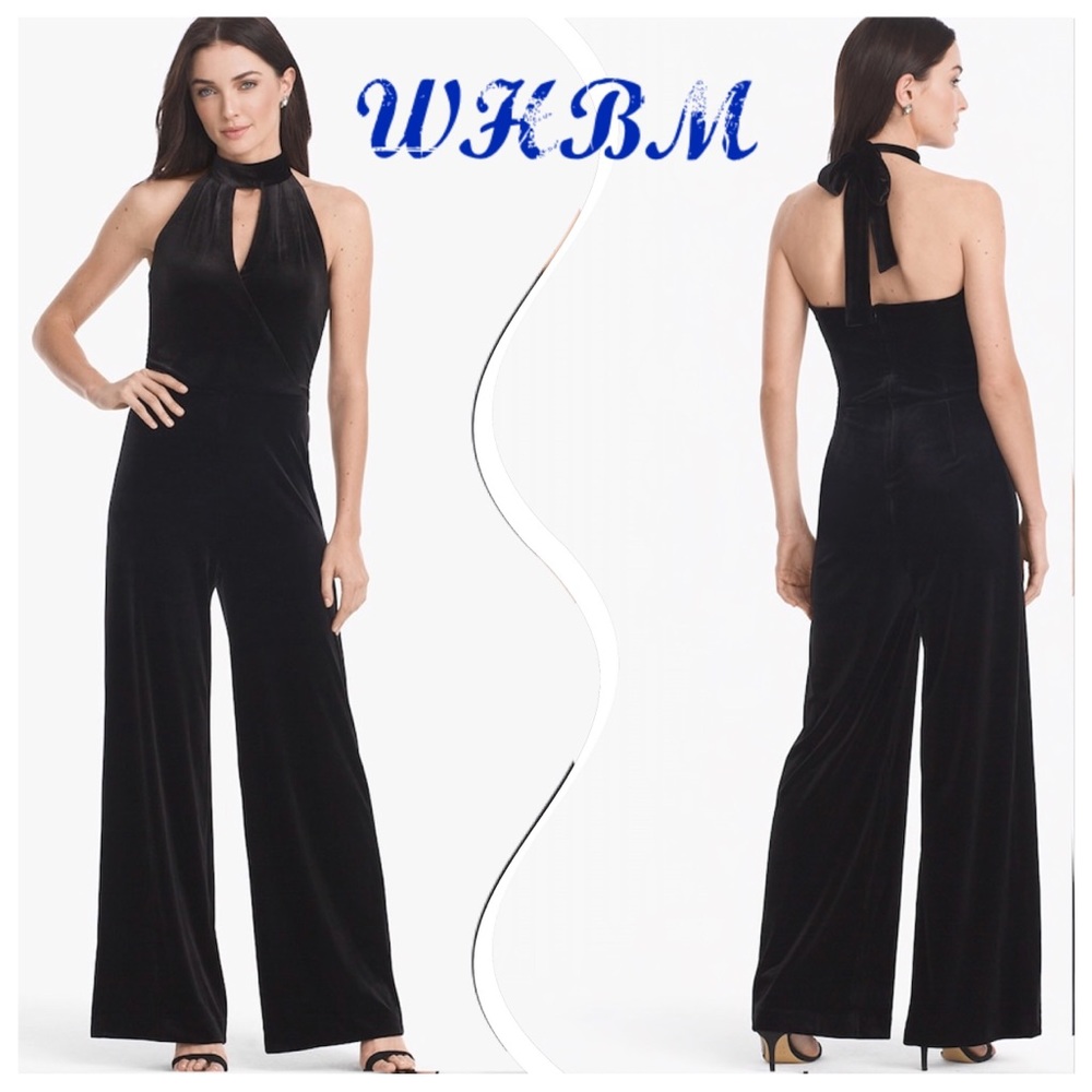 ❗️Closeout❗️WHBM🎄NWT Jumpsuit Velvet FIRM PRICE - Picture 2 of 8
